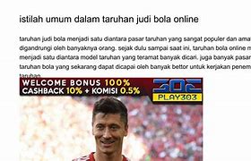 Istilah Dalam Judi Bola